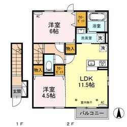 エスポワール（富岡市富岡）の物件間取画像